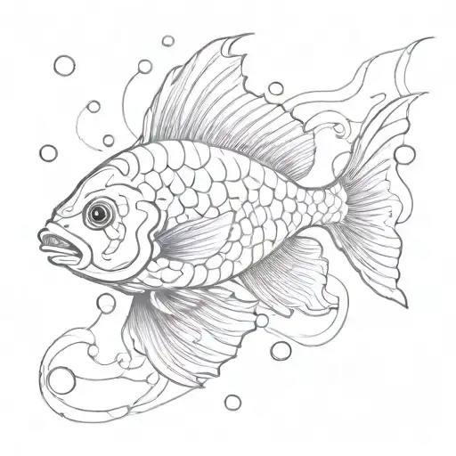 Royal Gramma Fish Swimming