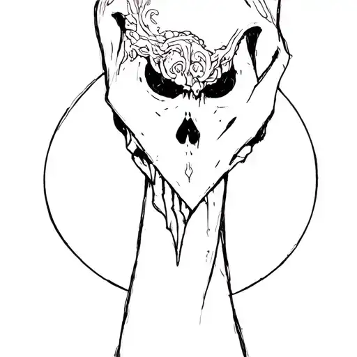 A Woman's Wrist Tattoo Grim Reaper