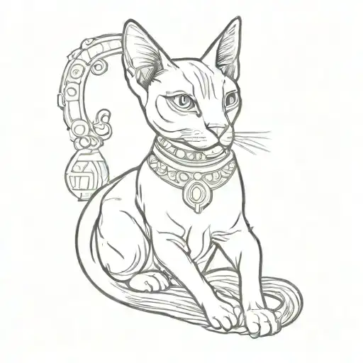 Goddess Bastet In The Symbol Of Femininity