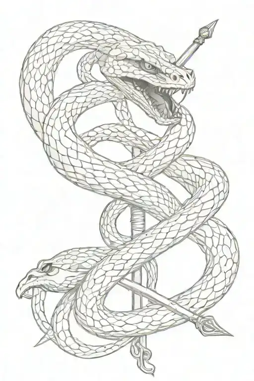 Snake And A Sword