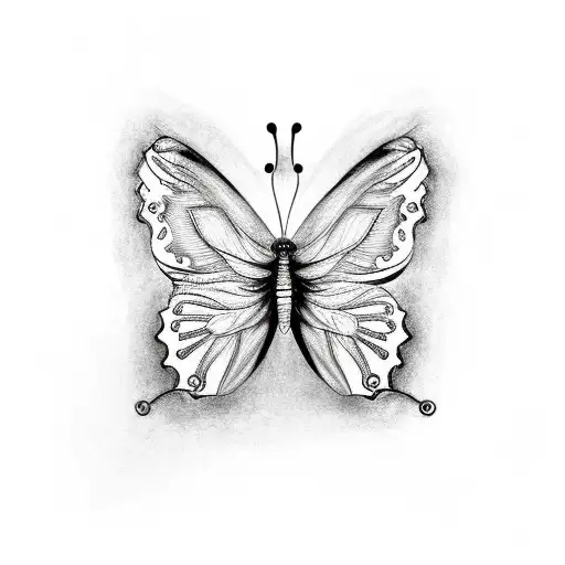 Butterfly With Medusa