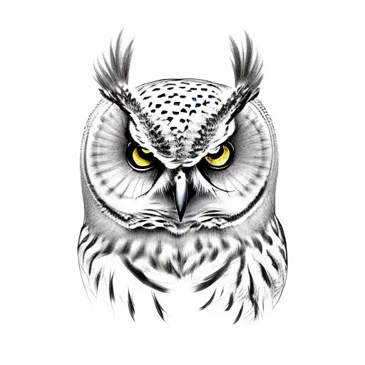 Owl With Bass Clef & Semi Colon