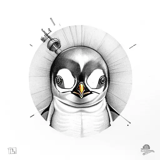 Steampunk Baby Penguin