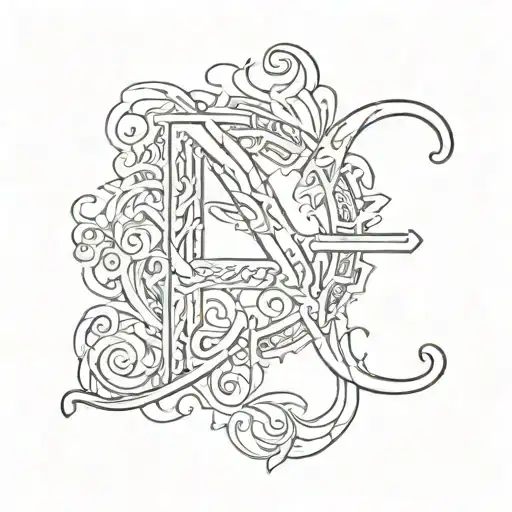 A Symbol Made From The Letters N And L