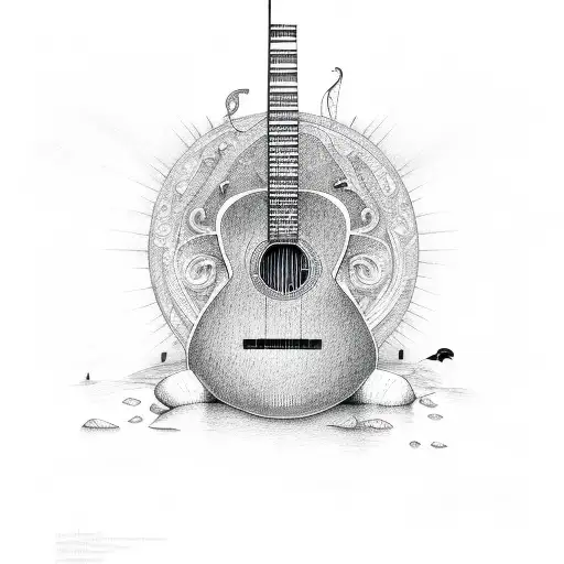 Guitar And Ocean