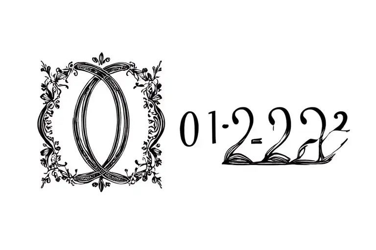 Incorporate The Date 01-08-2022 Into A Unique And Personalized Monogram Design