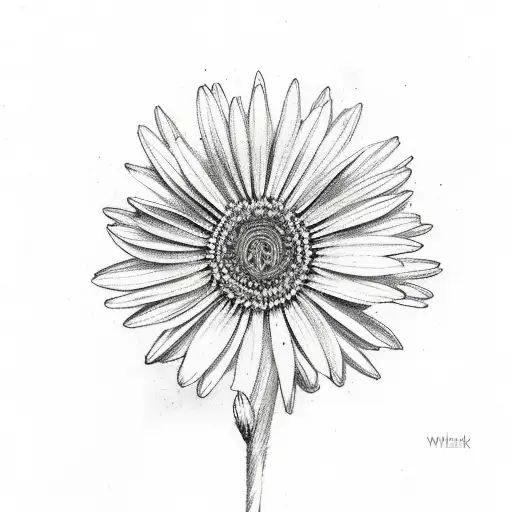 Sword Wrapped In Aster Flowers