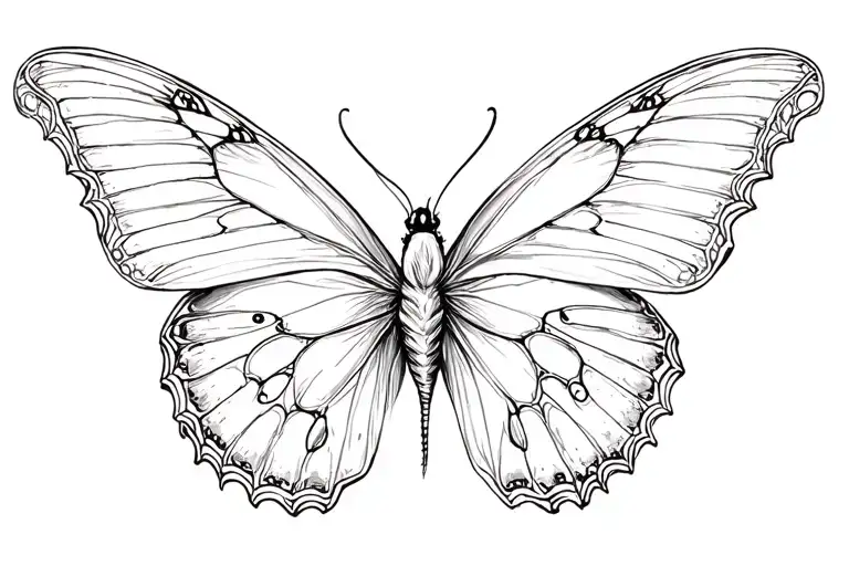 May Birth Month Butter Fly