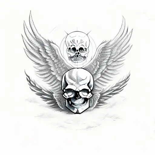 Skull With Wings