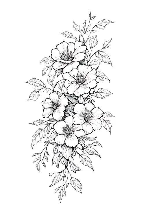 Flowers And Vines Wrapped