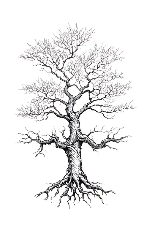 Willow Tree With Roots