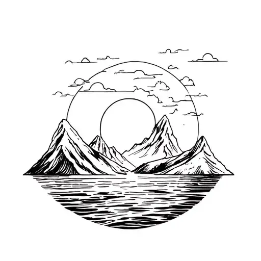 Mountains Sun And Sea