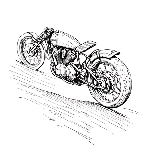 Old Motor Bike Mountain Roads