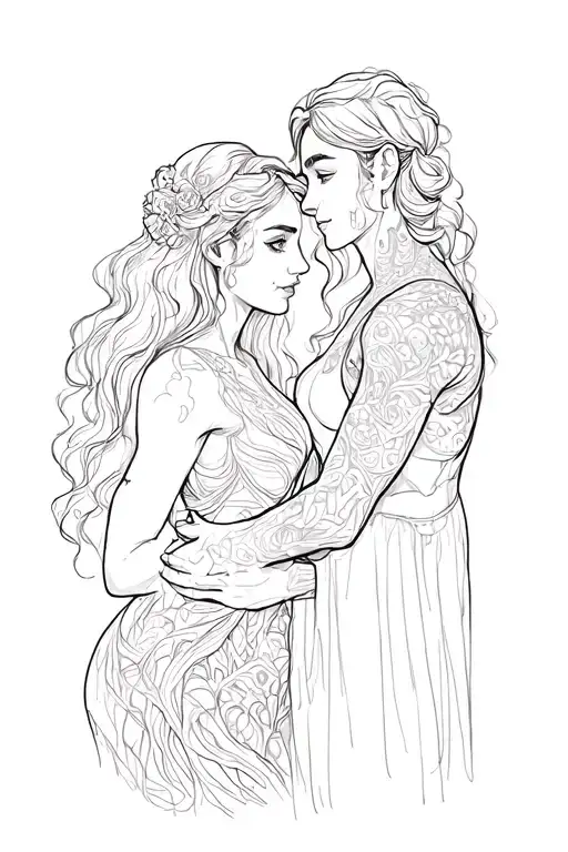 Fred & Karen In Bark Intertwined Different