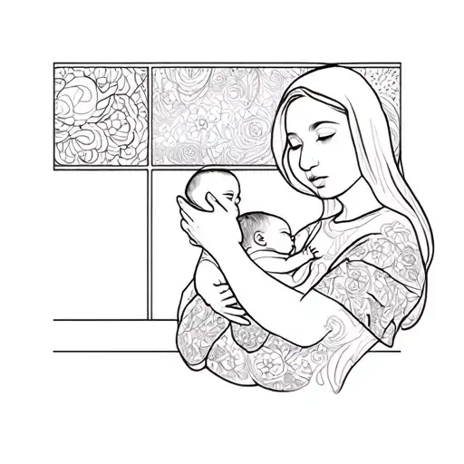 A Woman Holding A Baby