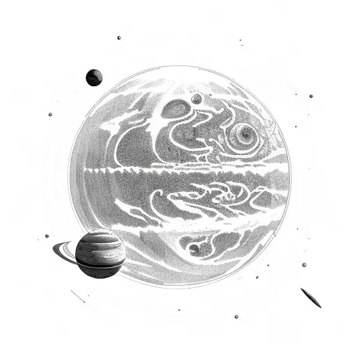 Planet With Astronaut