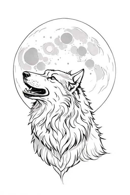 Wolf Howling At The Moon