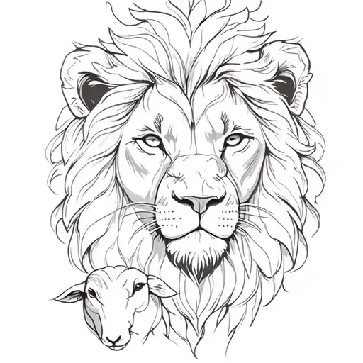 A Lion And A Lamb Equal Sizes