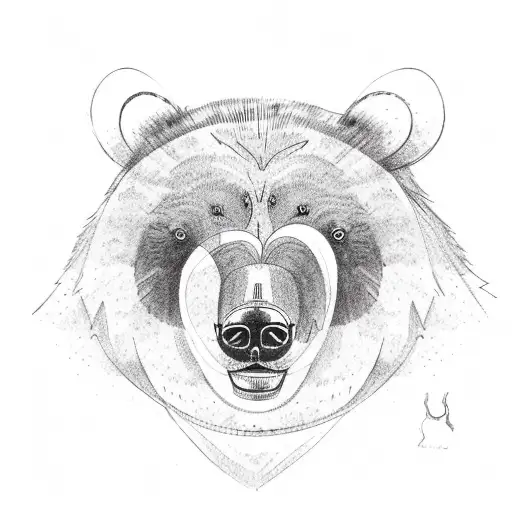 Brown Bear Wearing A Sexy Dress