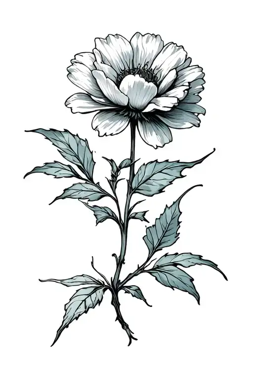 Dead Flower Growing Into A New One