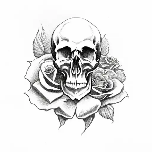 Skull And Roses