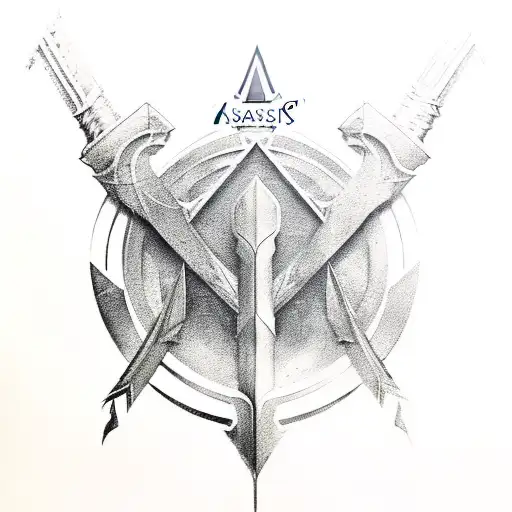 Assassin's Creed Symbol To Forearm Forming A Hidden Blade