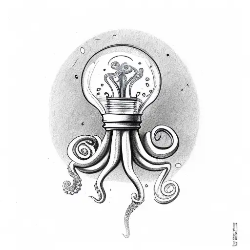 Octopus In A Lightbulb