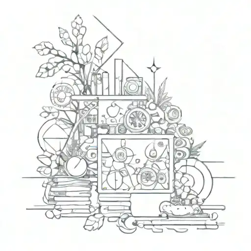 An Abstract Representation Of The Client's Favorite Things Combined With Spiritual Elements