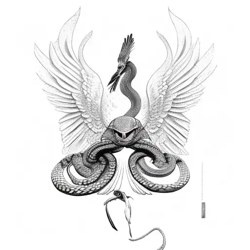 Black Crow And Snake