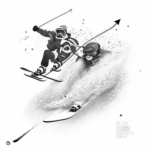 Skiing Diving Freedom