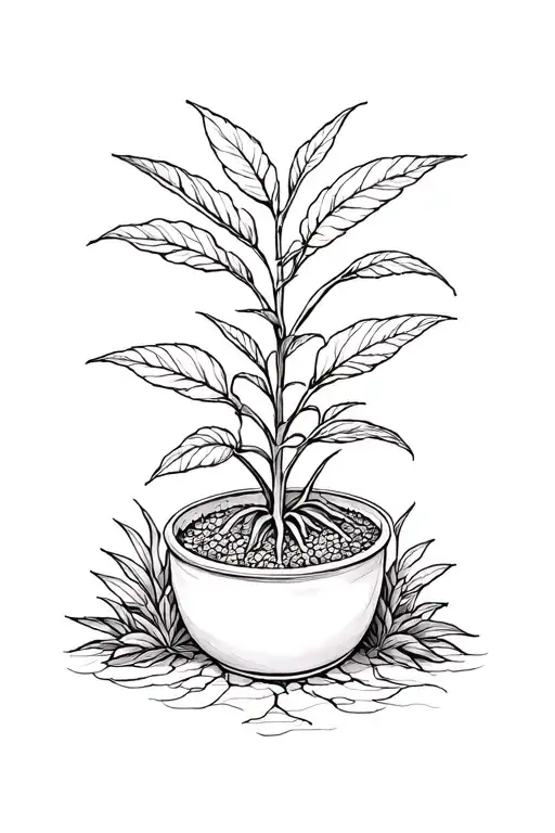 2 Sons As Plant Growing