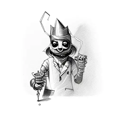 Evil Puppeteer With Marionette