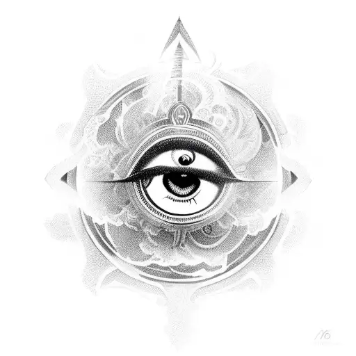 Eye Of Horus On Top Of An Opened Book