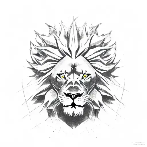 Lion Head With Dragon Ball 4 Stars Ball