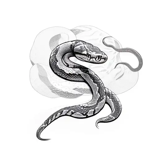 Short Snake Resembling Python