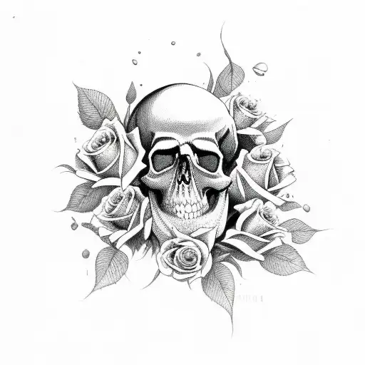 Skull And Roses