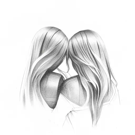 Two Best Friends One Blonde One Brunette With Prosseco