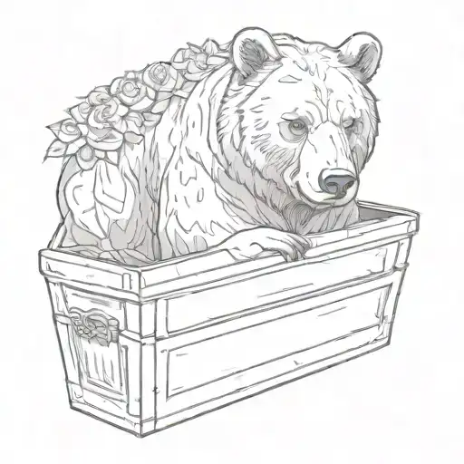 Bear In A Coffin