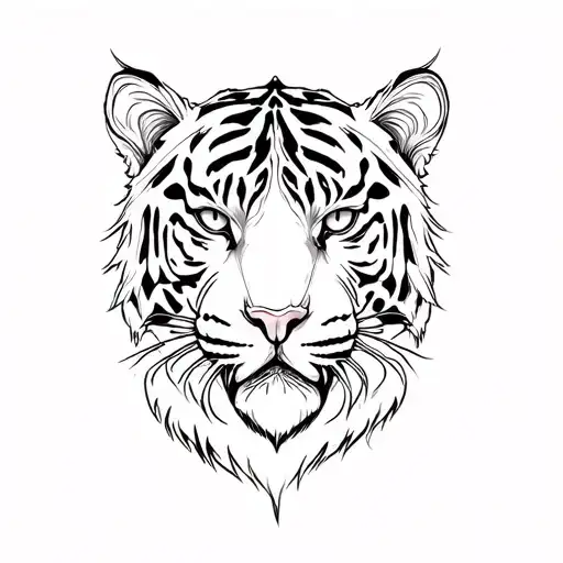 Tiger And Viking And Tree