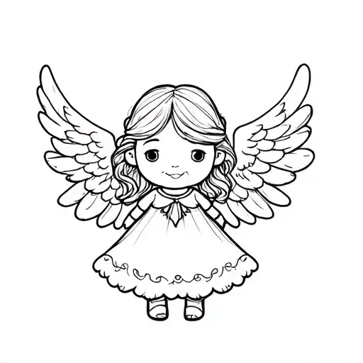Cute Cartoon Angel