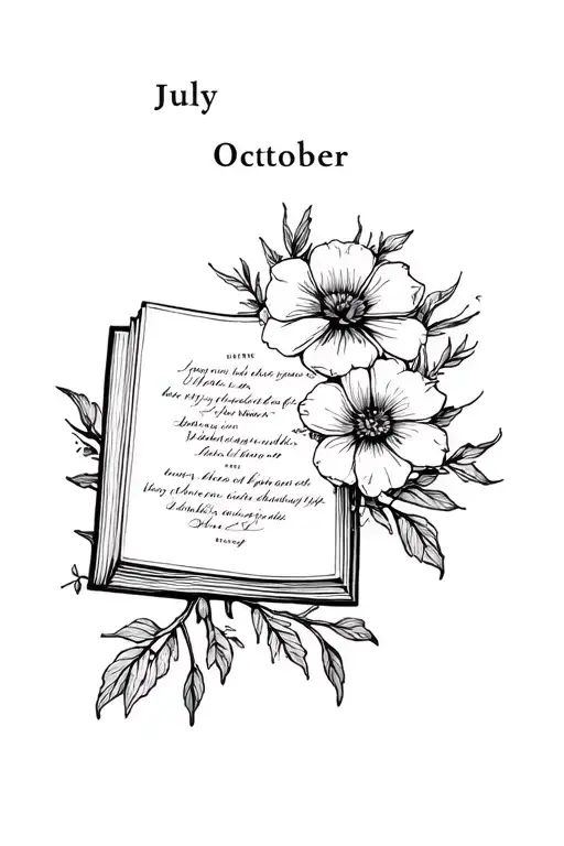 Books With July And October Birth Flower