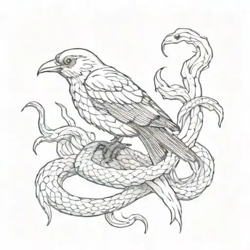 Bird And Snake