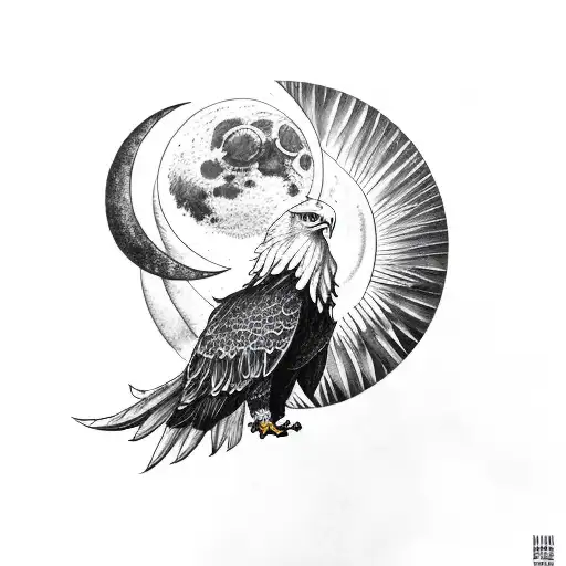 Eagle Eyes With Moon Phases Claws