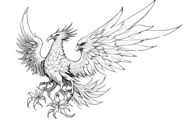 Phoenix Rising From Gladiolus