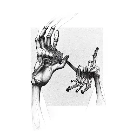 Music Notes In Veins On Arm