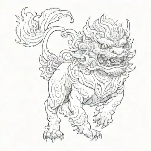 Foo Dog Flying