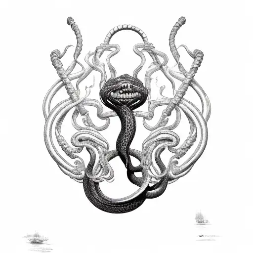 I'm Coiled Up Like A Venomous Serpent On A Sword