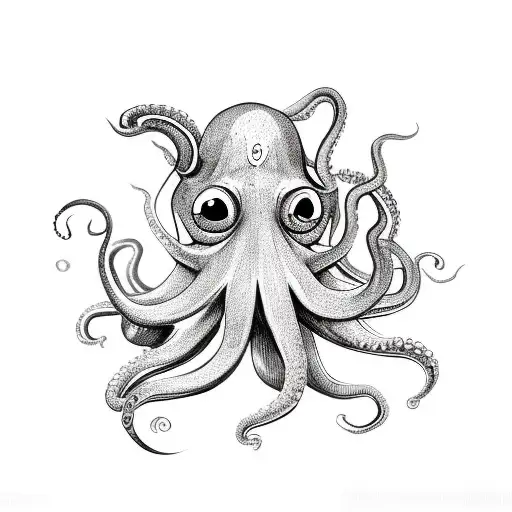 Cute Octopus With A Knife