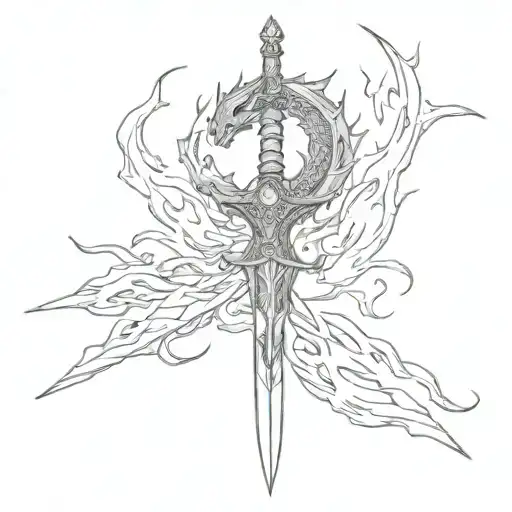 Dragon Flames Sword