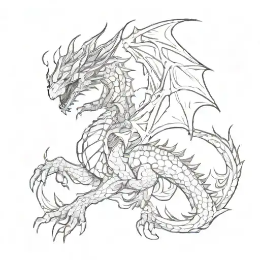 Eleven Warrior On A Dragon Breathing Fire